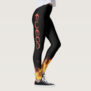 Wizard Fire FUEGO Leggings Running Jogging Spin