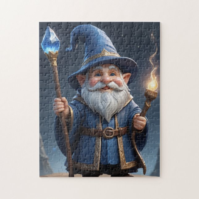 Wizard Gnome Jigsaw Puzzle (Vertical)