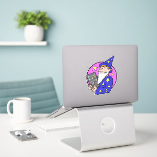 Wizard Image in Colour Sticker