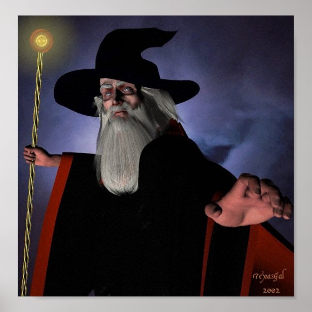 Wizard in Black Poster (Front)