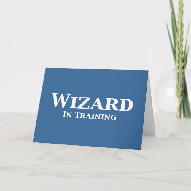 Wizard In Training Gifts Card (Front)