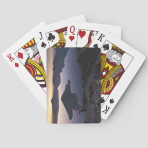 Wizard Island at dawn, Crater Lake National Park Playing Cards