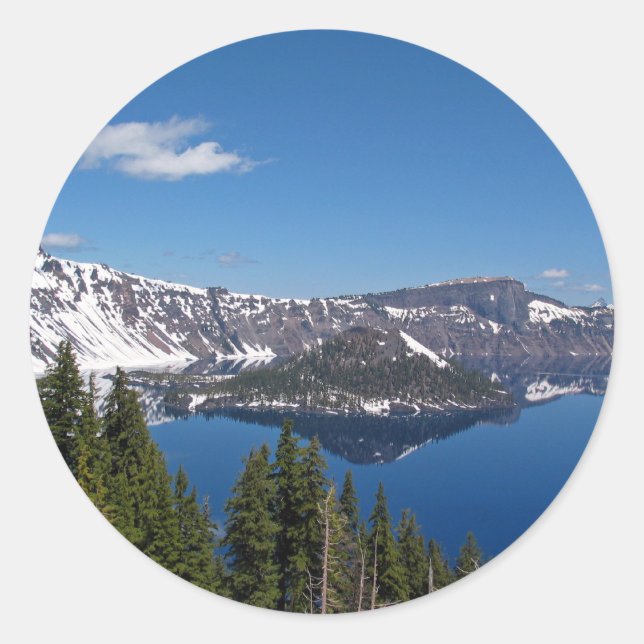 Wizard Island Classic Round Sticker (Front)