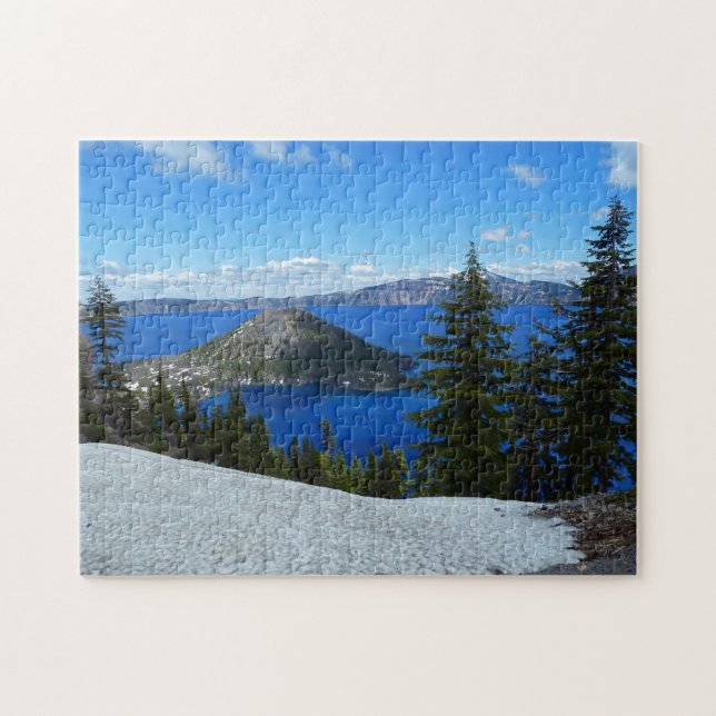 Wizard Island Crater Lake Oregon Jigsaw Puzzle (Horizontal)