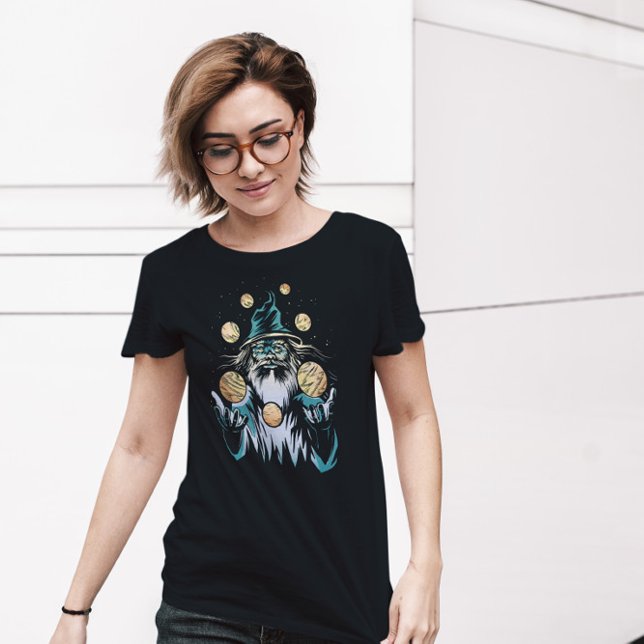 Wizard Juggling Planets   T-Shirt (Creator Uploaded)