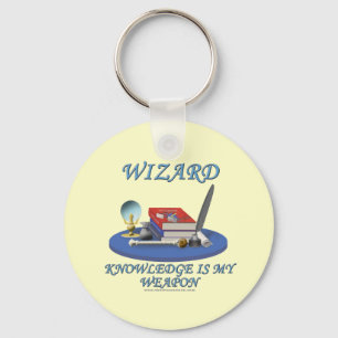 Wizard: Knowledge is My Weapon Key Ring