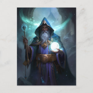 Wizard Mage Magical Fantasy Art Postcard