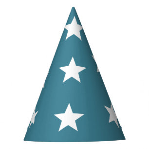 Wizard Merlin Magician Blue Birthday Party Hat