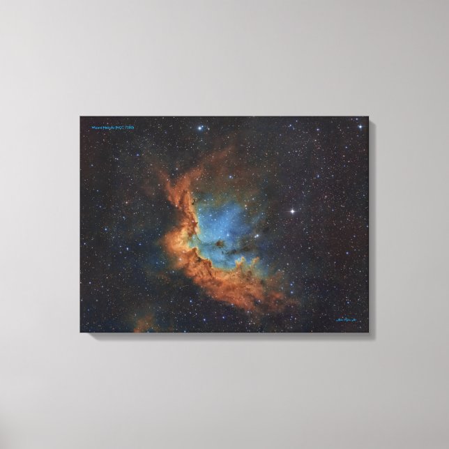 Wizard Nebula (NGC 7380) Canvas Print (Front)