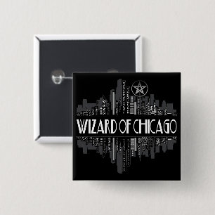 Wizard Of Chicago Dresden Fans 15 Cm Square Badge