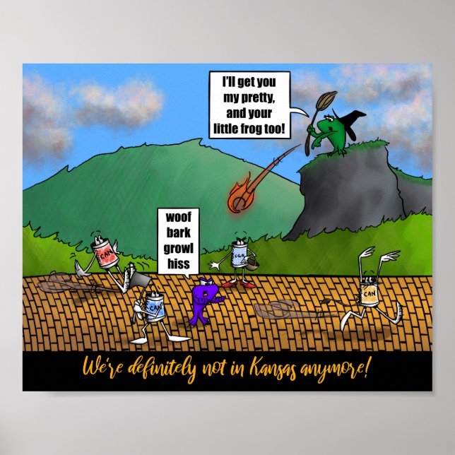 Wizard of Frogs 10" x 8" poster (Front)