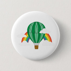Wizard Of Oz Balloon 6 Cm Round Badge