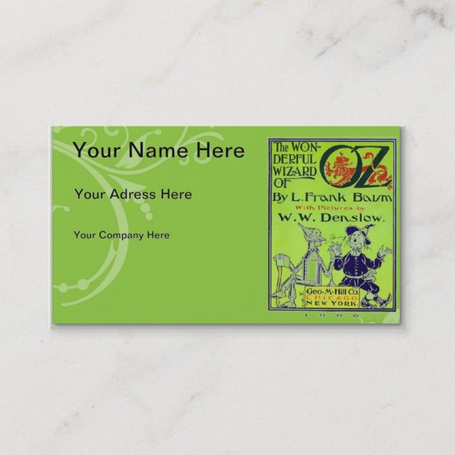 Wizard of Oz Business Card (Front)