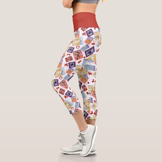 Wizard of Oz™ Character Print Toss Pattern Capri Leggings (Left)