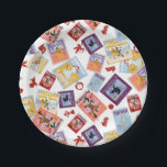 Wizard of Oz™ Character Print Toss Pattern Paper Plate<br><div class="desc">Step into the magical world of Oz with this vibrant, vintage-inspired pattern celebrating The Wizard of Oz. Featuring beautifully illustrated poster-style designs of Dorothy, the Cowardly Lion, the Tin Man, the Scarecrow, and the Wicked Witch, this artwork captures the timeless charm and adventure of the Yellow Brick Road. Classic icons...</div>