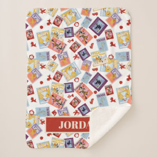 Wizard of Oz™ Character Print Toss Pattern Sherpa Blanket