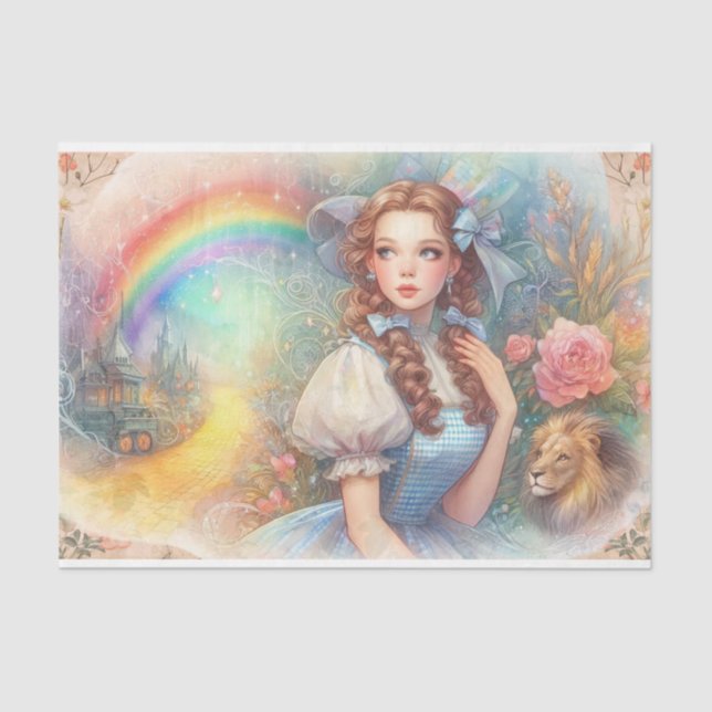 Wizard of Oz Decoupage  Tissue Paper (Front)