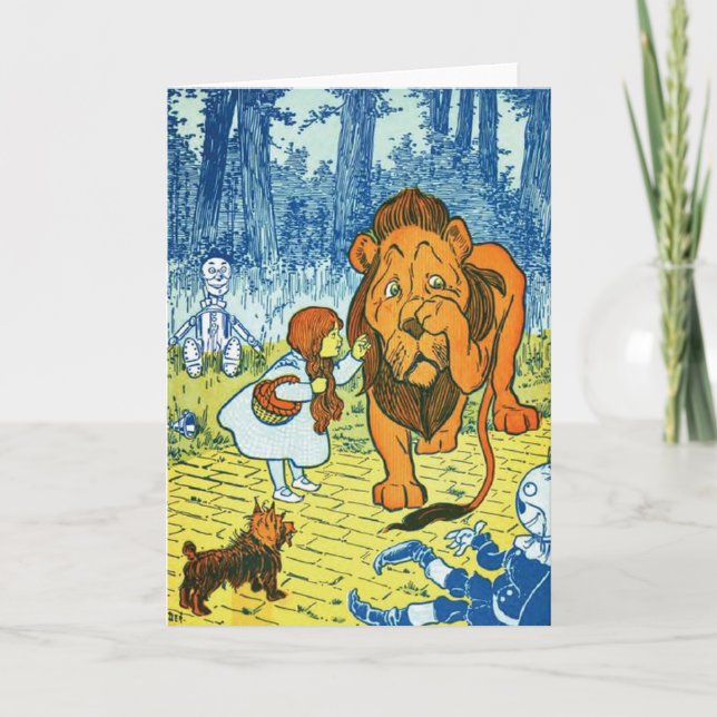 Wizard of Oz Dorothy and the Cowardly Lion Card (Front)