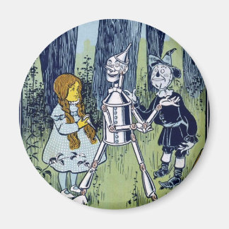 Wizard of Oz Dorothy Tin Woodsman Scarecrow Magnet