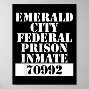 Wizard Of Oz Emerald City Inmate Prisoner Costume  Poster