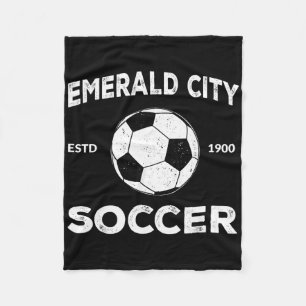 Wizard Of Oz Emerald City Soccer Footbyll Costume Fleece Blanket
