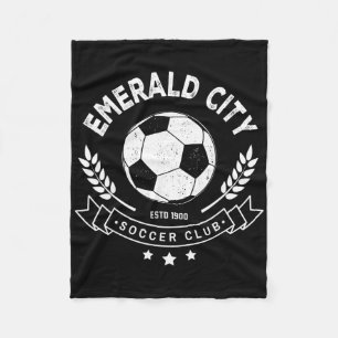 Wizard Of Oz Emerald City Soccer Footbyll Costume Fleece Blanket
