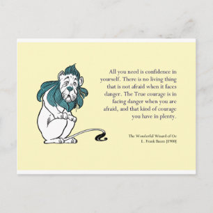 Wizard of Oz Encouragement Postcard