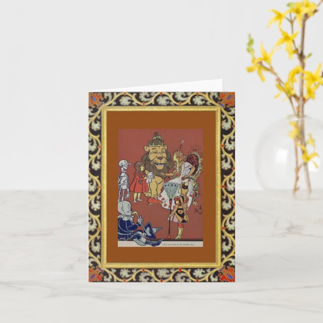 Wizard of Oz Greeting Card (Yellow Flower)