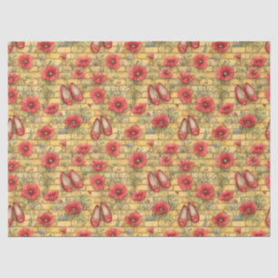 Wizard of Oz Poppies & Slippers Tissue Paper