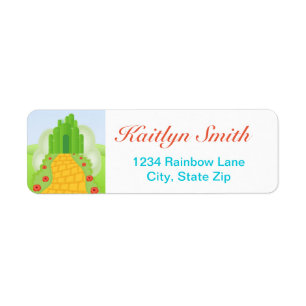 Wizard Of Oz Return Address Label