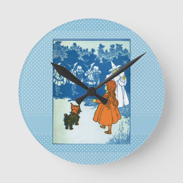 Wizard of Oz Round Clock (Front)