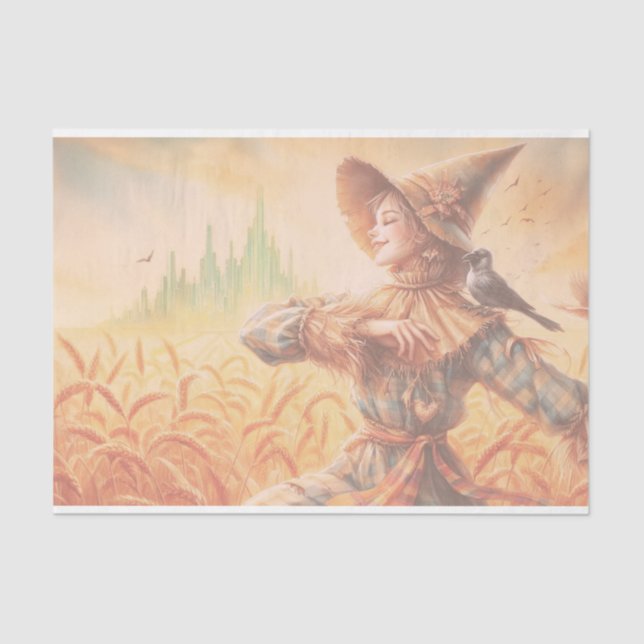 Wizard of Oz - Scarecrow Decoupage Paper (Front)
