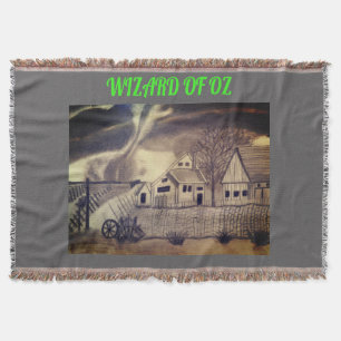 WIZARD OF OZ TWISTER  THROW BLANKET
