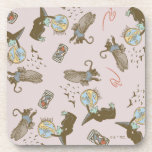 Wizard of Oz™ Wicked Witch™ Crystal Ball Pattern Coaster<br><div class="desc">Add a touch of wickedly whimsical charm to your collection with this enchanting, vintage-inspired pattern featuring iconic characters from The Wizard of Oz. Showcasing the mysterious Wicked Witch alongside her winged monkeys, magical crystal ball, swirling skies, and hourglasses, this design captures the darker, spellbinding side of the beloved classic. The...</div>