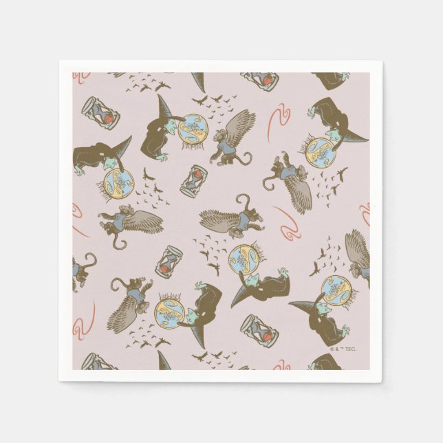 Wizard of Oz™ Wicked Witch™ Crystal Ball Pattern Napkin (Front)