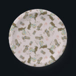 Wizard of Oz™ Wicked Witch™ Crystal Ball Pattern Paper Plate<br><div class="desc">Add a touch of wickedly whimsical charm to your collection with this enchanting, vintage-inspired pattern featuring iconic characters from The Wizard of Oz. Showcasing the mysterious Wicked Witch alongside her winged monkeys, magical crystal ball, swirling skies, and hourglasses, this design captures the darker, spellbinding side of the beloved classic. The...</div>