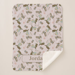 Wizard of Oz™ Wicked Witch™ Crystal Ball Pattern Sherpa Blanket