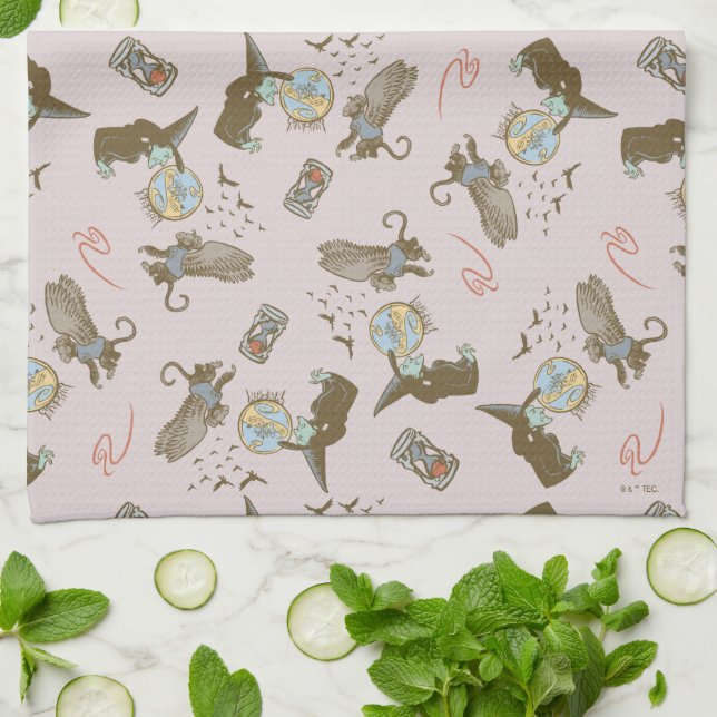 Wizard of Oz™ Wicked Witch™ Crystal Ball Pattern Tea Towel (Folded)