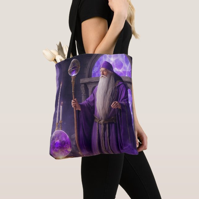 Wizard of the Eternal Ages Tote Bag (Close Up)