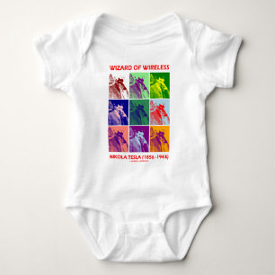 Wizard Of Wireless (Nikola Tesla Nine Pictures) Baby Bodysuit