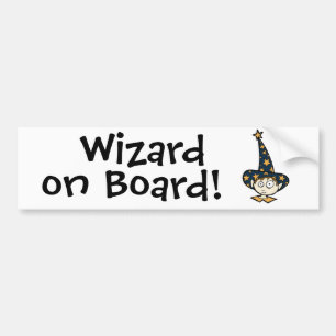 Wizard on Board! Bumper Sticker