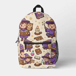 Wizard Owl Backpack – Cute Fantasy Pattern