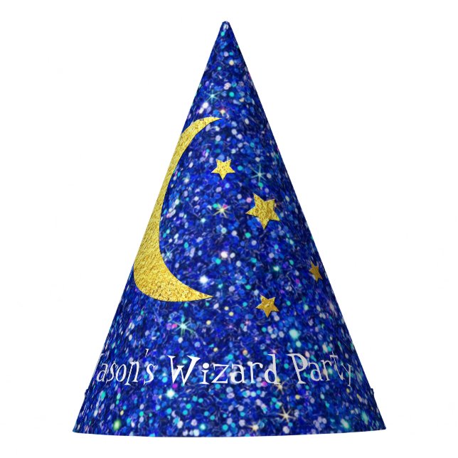 Wizard Party Your Text Party Hat (Front)