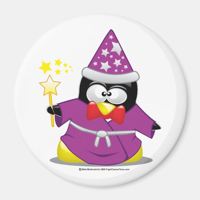 Wizard Penguin Magnet (Front)