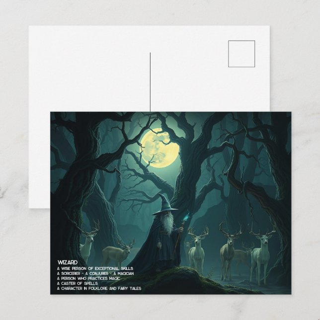 Wizard Postcard (Front/Back)