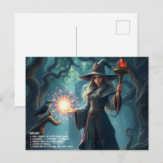 Wizard Postcard (Front/Back)