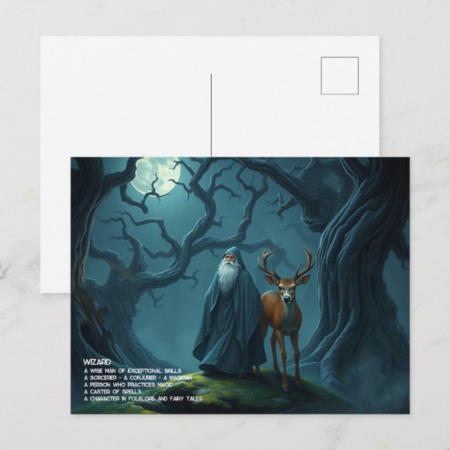 Wizard Postcard (Front/Back)