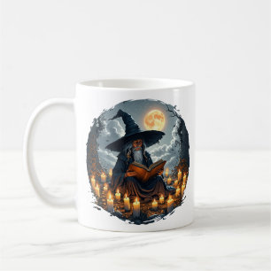 Wizard reading a Book - Wicca Halloween 2 Coffee Mug