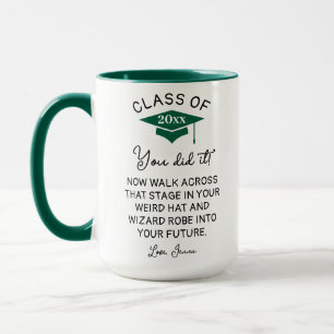 Wizard Robe and Hat Graduation 2026 Funny Custom Mug
