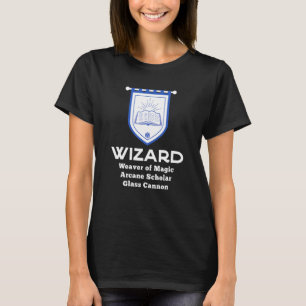 Wizard Rpg Class - Glass Cannon Gaming T-Shirt